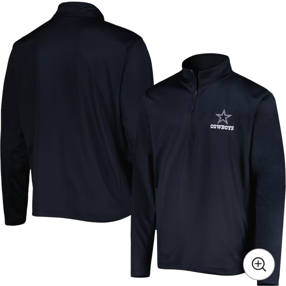 Dallas Cowboys Navy Quarter-Zip Pullover Don Brook new with tags XXL men’s